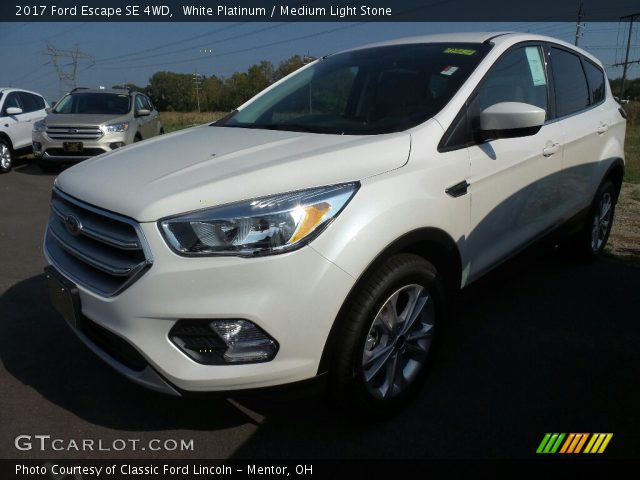 2017 Ford Escape SE 4WD in White Platinum