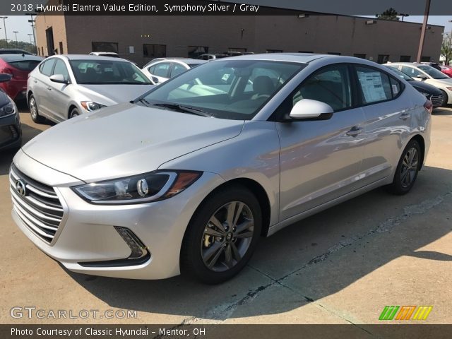 2018 Hyundai Elantra Value Edition in Symphony Silver