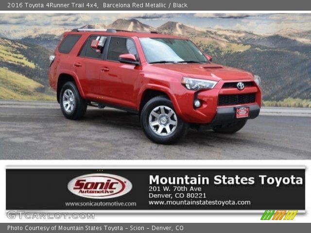 2016 Toyota 4Runner Trail 4x4 in Barcelona Red Metallic
