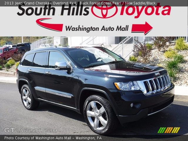2013 Jeep Grand Cherokee Overland 4x4 in Black Forest Green Pearl