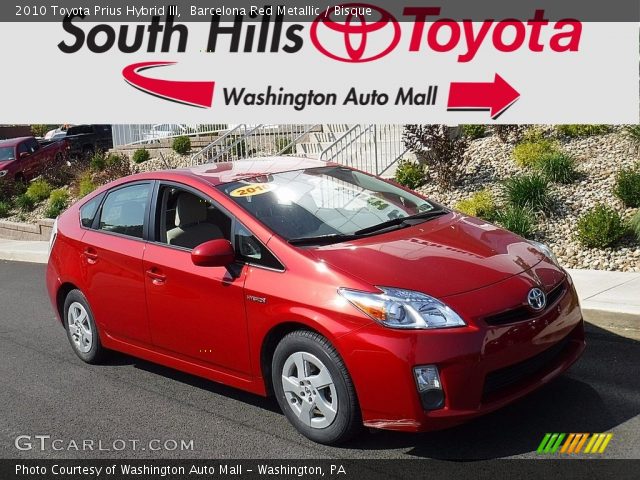 2010 Toyota Prius Hybrid III in Barcelona Red Metallic