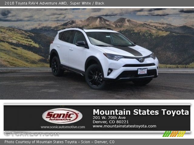 2018 Toyota RAV4 Adventure AWD in Super White