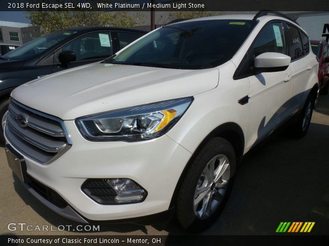 2018 Ford Escape SEL 4WD in White Platinum