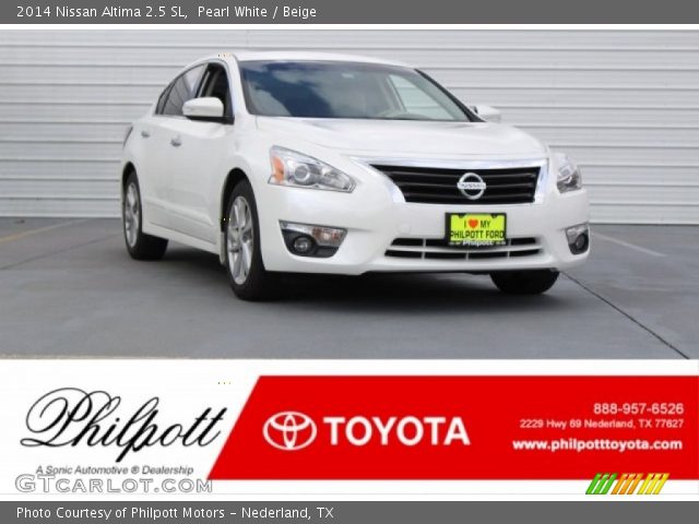 2014 Nissan Altima 2.5 SL in Pearl White