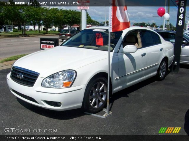 2005 Infiniti Q 45 in Ivory Pearl White