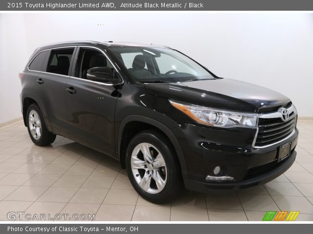 2015 Toyota Highlander Limited AWD in Attitude Black Metallic