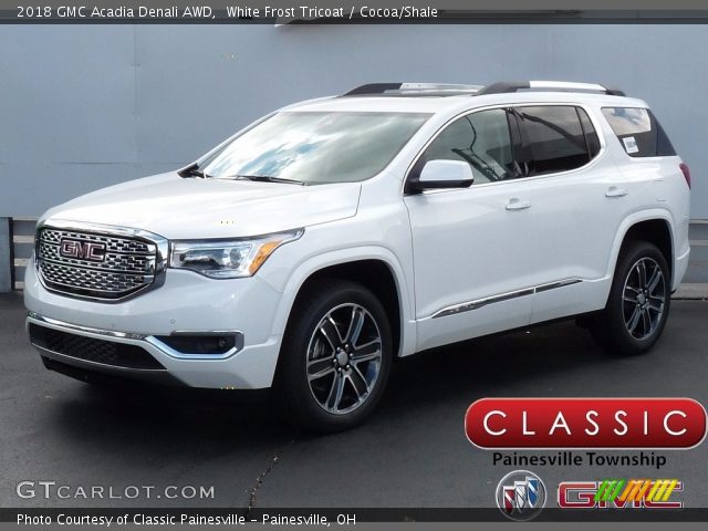 2018 GMC Acadia Denali AWD in White Frost Tricoat