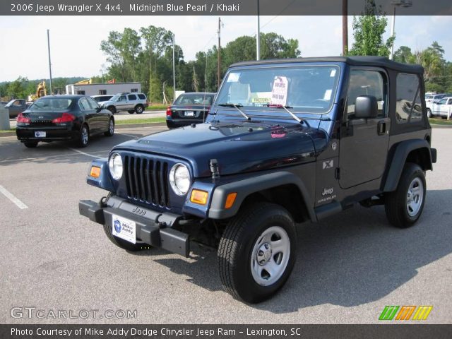 2006 Jeep Wrangler X 4x4 in Midnight Blue Pearl