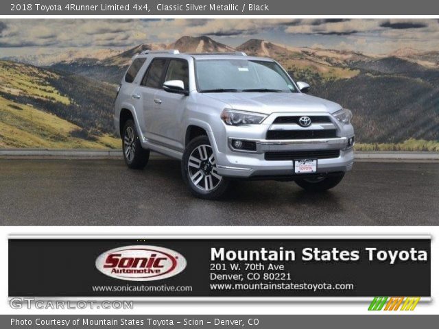 2018 Toyota 4Runner Limited 4x4 in Classic Silver Metallic