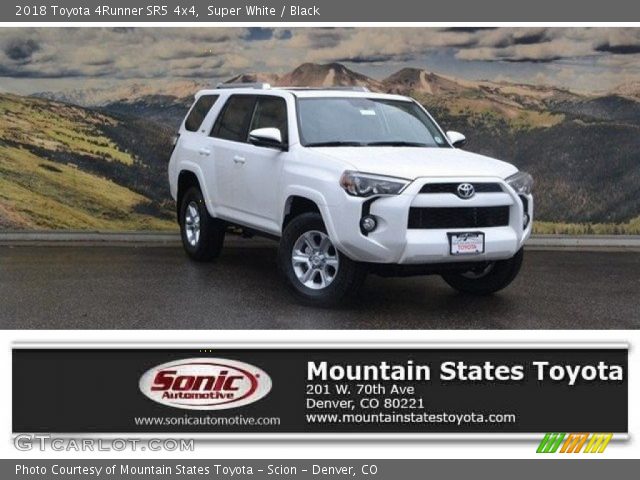 2018 Toyota 4Runner SR5 4x4 in Super White