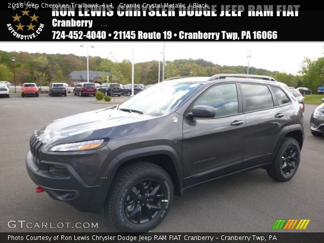 2018 Jeep Cherokee Trailhawk 4x4 in Granite Crystal Metallic
