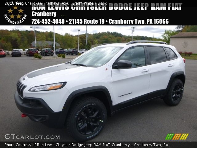 2018 Jeep Cherokee Trailhawk 4x4 in Bright White