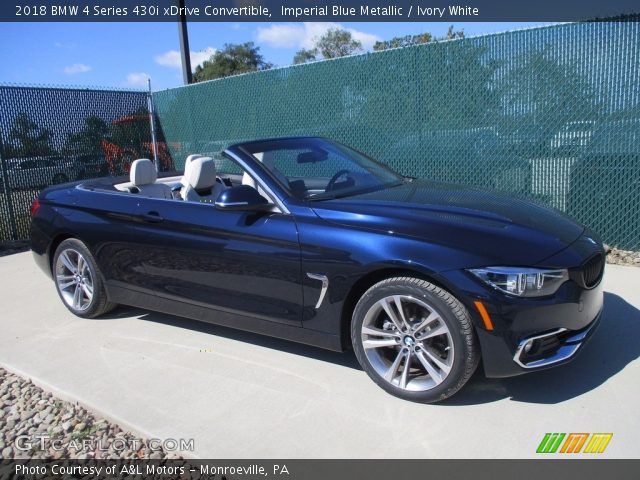 2018 BMW 4 Series 430i xDrive Convertible in Imperial Blue Metallic