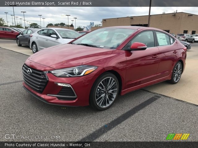 2018 Hyundai Elantra Sport in Scarlet Red
