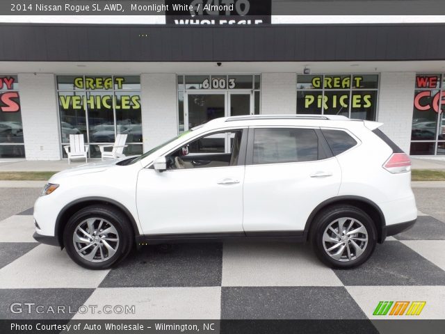 2014 Nissan Rogue SL AWD in Moonlight White