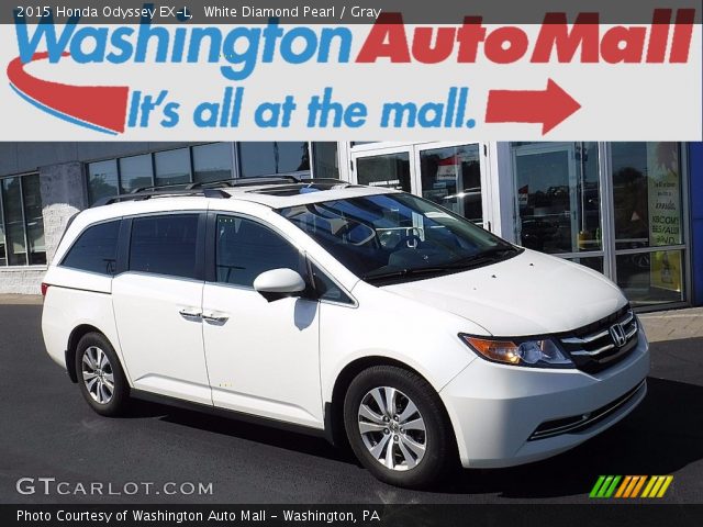 2015 Honda Odyssey EX-L in White Diamond Pearl