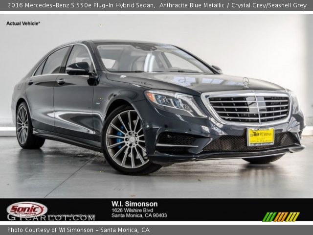 2016 Mercedes-Benz S 550e Plug-In Hybrid Sedan in Anthracite Blue Metallic