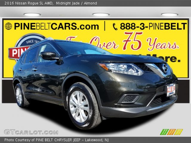2016 Nissan Rogue SL AWD in Midnight Jade