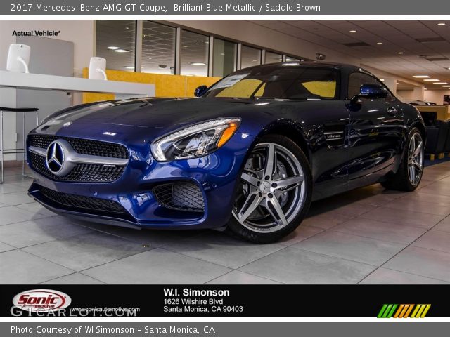 2017 Mercedes-Benz AMG GT Coupe in Brilliant Blue Metallic