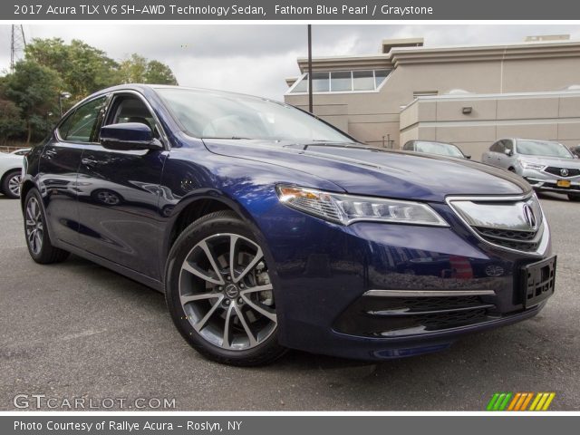 2017 Acura TLX V6 SH-AWD Technology Sedan in Fathom Blue Pearl