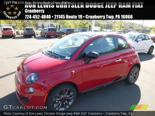 2017 Fiat 500 Pop in Rosso (Red)
