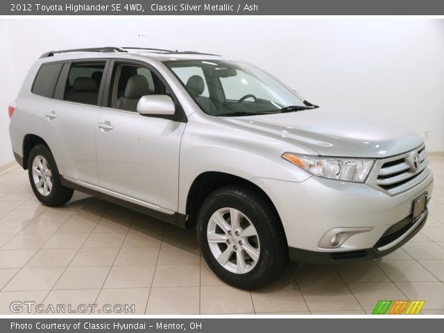 2012 Toyota Highlander SE 4WD in Classic Silver Metallic