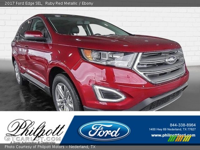 2017 Ford Edge SEL in Ruby Red Metallic