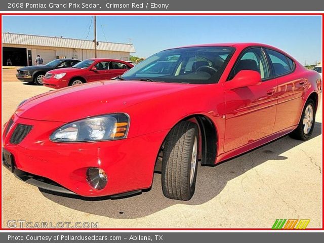 2008 Pontiac Grand Prix Sedan in Crimson Red