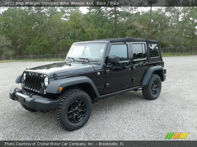 2017 Jeep Wrangler Unlimited Willys Wheeler 4x4 in Black