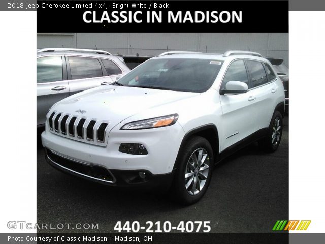 2018 Jeep Cherokee Limited 4x4 in Bright White