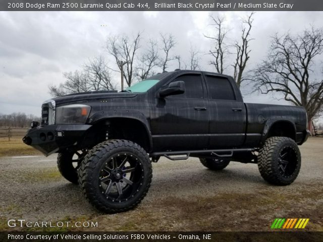 2008 Dodge Ram 2500 Laramie Quad Cab 4x4 in Brilliant Black Crystal Pearl