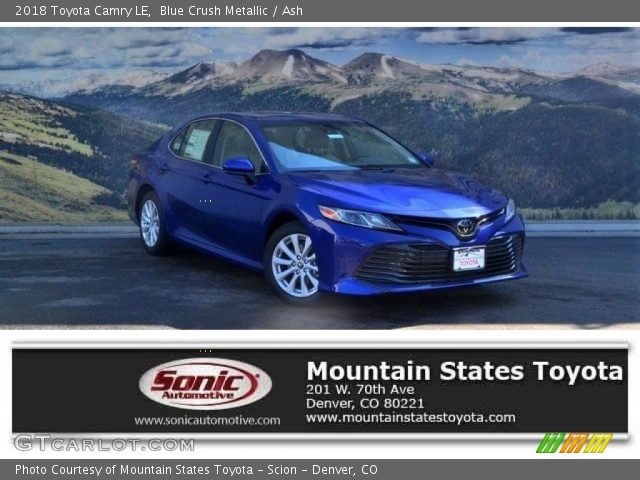 2018 Toyota Camry LE in Blue Crush Metallic