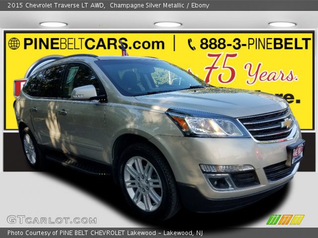 2015 Chevrolet Traverse LT AWD in Champagne Silver Metallic