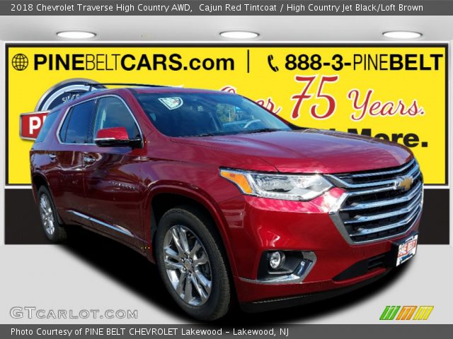 2018 Chevrolet Traverse High Country AWD in Cajun Red Tintcoat