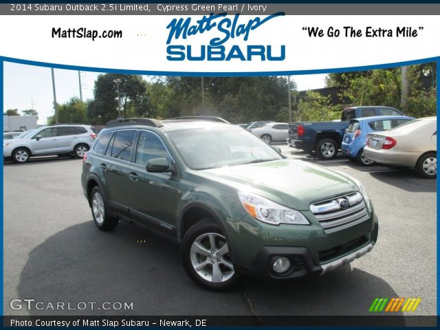 2014 Subaru Outback 2.5i Limited in Cypress Green Pearl