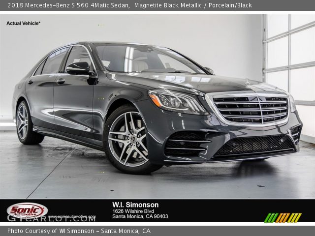 2018 Mercedes-Benz S 560 4Matic Sedan in Magnetite Black Metallic