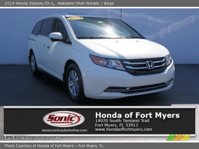 2014 Honda Odyssey EX-L in Alabaster Silver Metallic