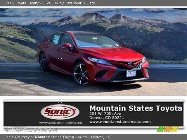 2018 Toyota Camry XSE V6 in Ruby Flare Pearl
