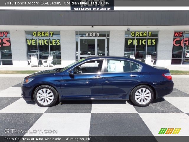 2015 Honda Accord EX-L Sedan in Obsidian Blue Pearl