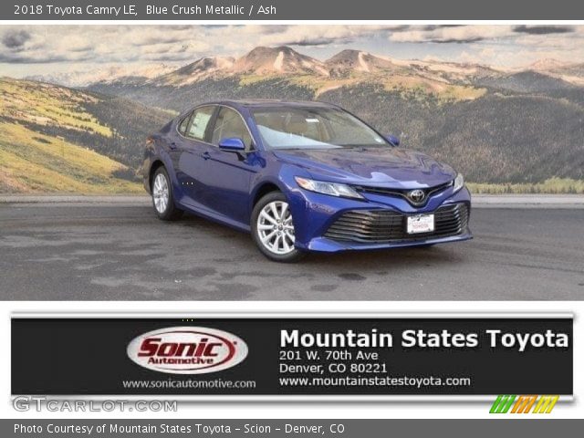 2018 Toyota Camry LE in Blue Crush Metallic