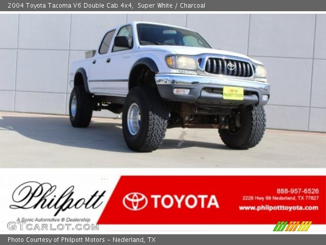 2004 Toyota Tacoma V6 Double Cab 4x4 in Super White