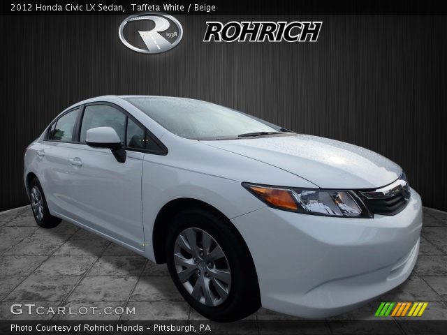 2012 Honda Civic LX Sedan in Taffeta White