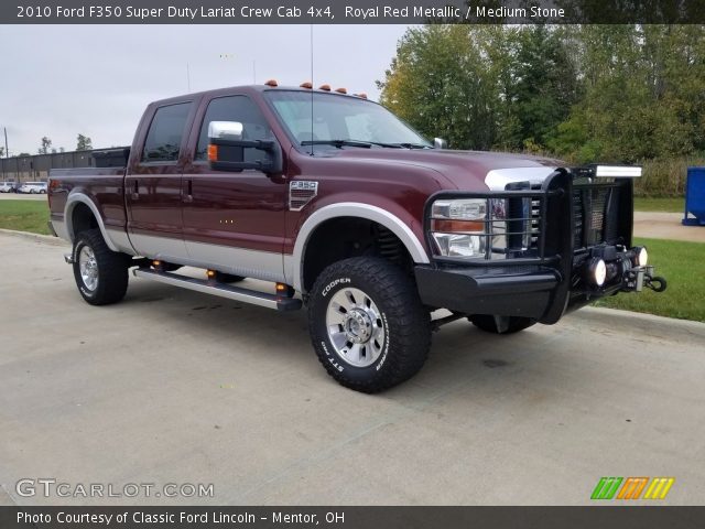 2010 Ford F350 Super Duty Lariat Crew Cab 4x4 in Royal Red Metallic