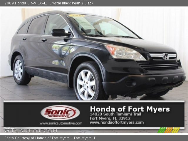 2009 Honda CR-V EX-L in Crystal Black Pearl