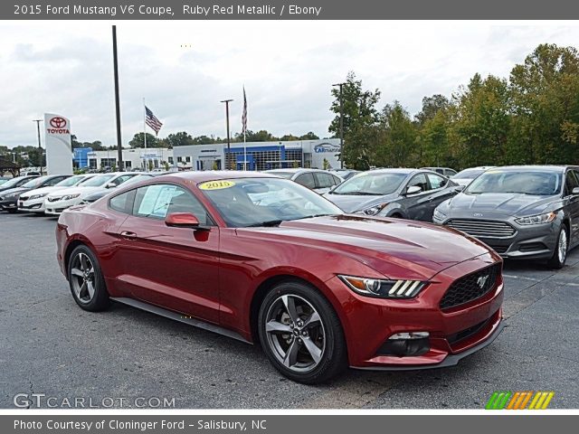 2015 Ford Mustang V6 Coupe in Ruby Red Metallic
