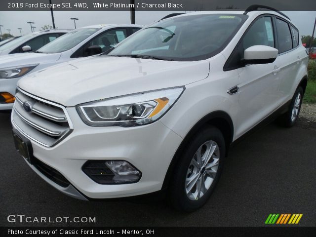 2018 Ford Escape SEL 4WD in White Platinum