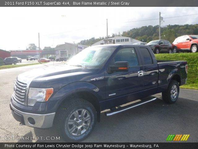 2011 Ford F150 XLT SuperCab 4x4 in Blue Flame Metallic