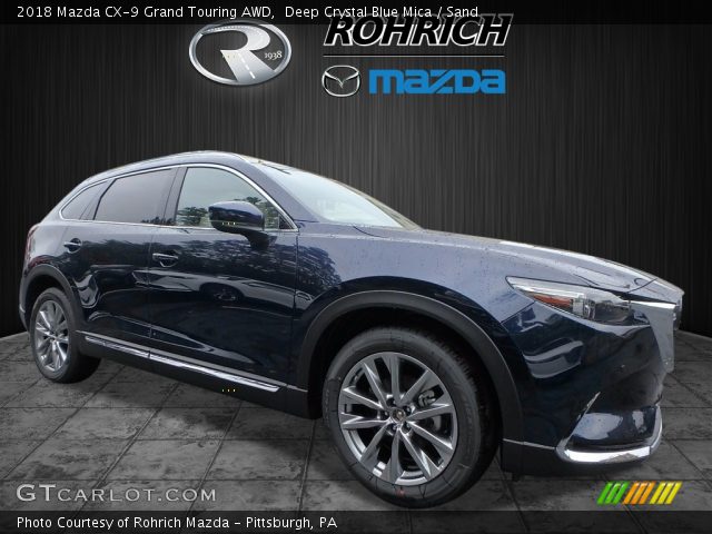 2018 Mazda CX-9 Grand Touring AWD in Deep Crystal Blue Mica