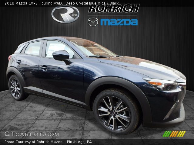 2018 Mazda CX-3 Touring AWD in Deep Crystal Blue Mica