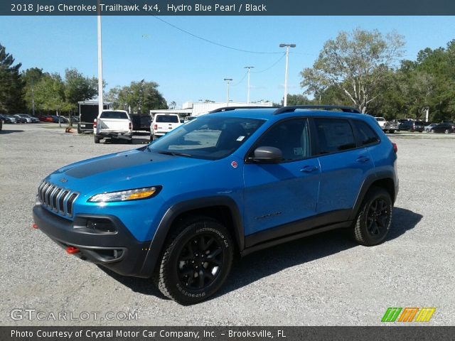 2018 Jeep Cherokee Trailhawk 4x4 in Hydro Blue Pearl